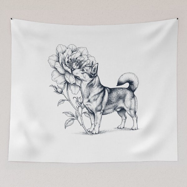 Item preview, Swedish Vallhund Smell Flower Dog Lover designed and sold by dian-rody-crest.