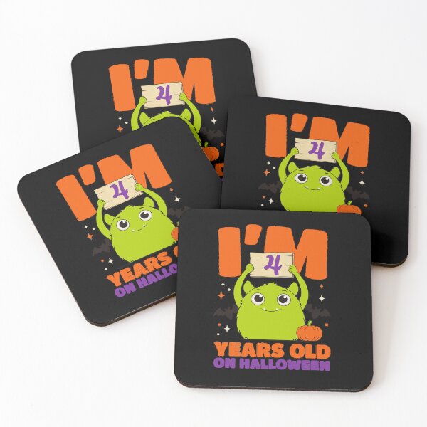Item preview, Halloween Birthday Age 4 with Cute Monster designed and sold by Greenbaby.