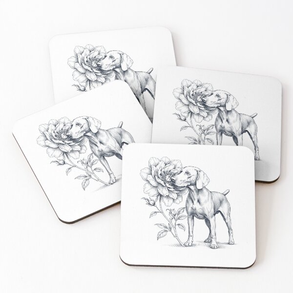 Item preview, Weimaraner Smell Flower Dog Lover designed and sold by dian-rody-crest.