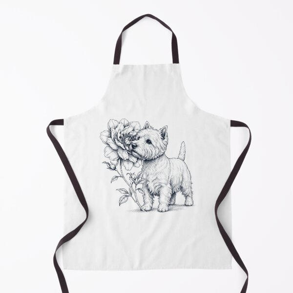Item preview, West Highland White Terrier Smell Flower Dog Lover designed and sold by dian-rody-crest.