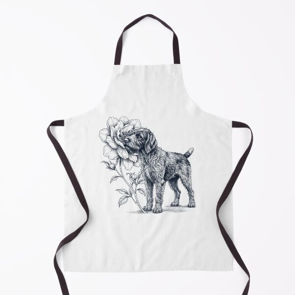Item preview, Wirehaired Pointing Griffon Smell Flower Dog Lover designed and sold by dian-rody-crest.