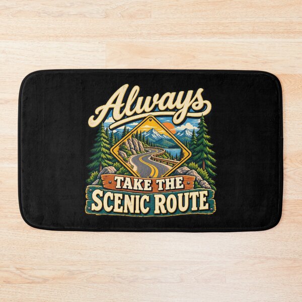 Item preview, Always Take The Scenic Route Mountain Road Nature Adventure Trip  designed and sold by Photo-Sphere101.