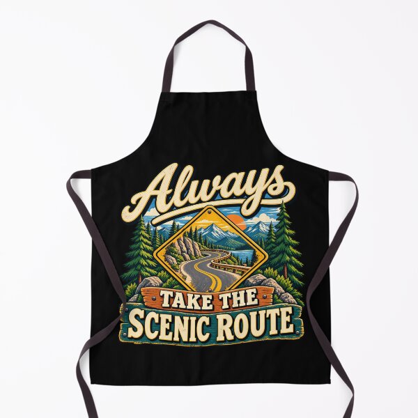 Item preview, Always Take The Scenic Route Mountain Road Nature Adventure Trip  designed and sold by Photo-Sphere101.