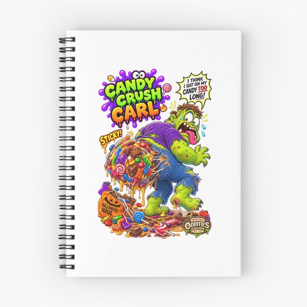 Item preview, Unfortunate Oddities - Candy Crush Carl - Sticky Halloween Haul designed and sold by WheelieGdArt.