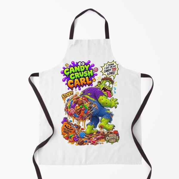 Aperçu de l'œuvre Bizarres malheureux - Candy Crush Carl - Butin collant d'Halloween créée et vendue par WheelieGdArt.