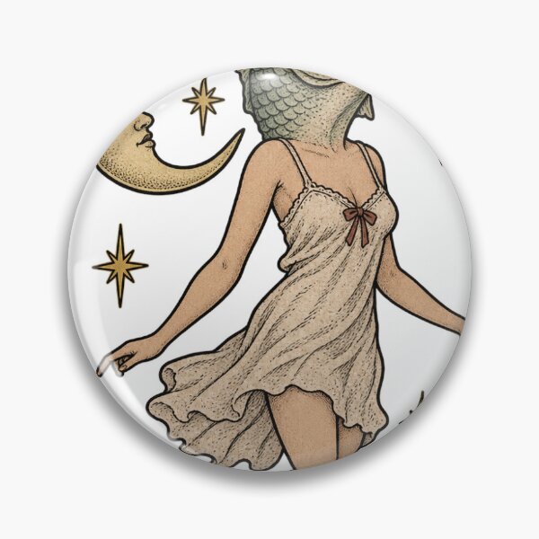 Item preview, I wish I was a fish Fantasy Art Sticker designed and sold by Zartzyartzy.