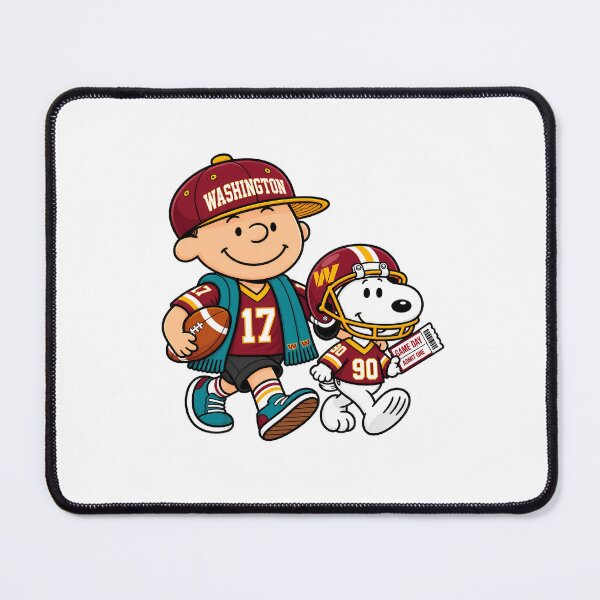 Item preview, Charlie Brown Snoopy Washington Commanders Game Day Friends designed and sold by StellarKawaii.