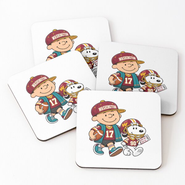 Item preview, Charlie Brown Snoopy Washington Commanders Game Day Friends designed and sold by StellarKawaii.