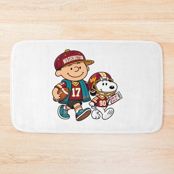 Item preview, Charlie Brown Snoopy Washington Commanders Game Day Friends designed and sold by StellarKawaii.