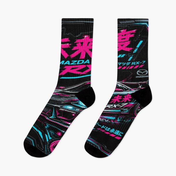 Item preview, Cyberpunk Mazda RX-7 – Mirai Speed Neon JDM Racing designed and sold by JMAVILA ART.
