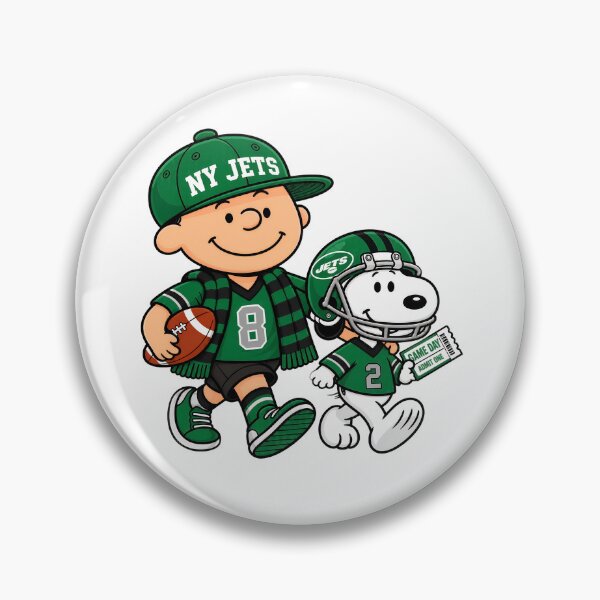 Item preview, NY Jets Charlie Brown Snoopy Game Day Football  designed and sold by StellarKawaii.