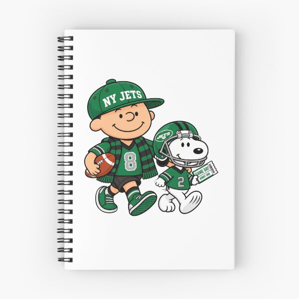 Item preview, NY Jets Charlie Brown Snoopy Game Day Football  designed and sold by StellarKawaii.