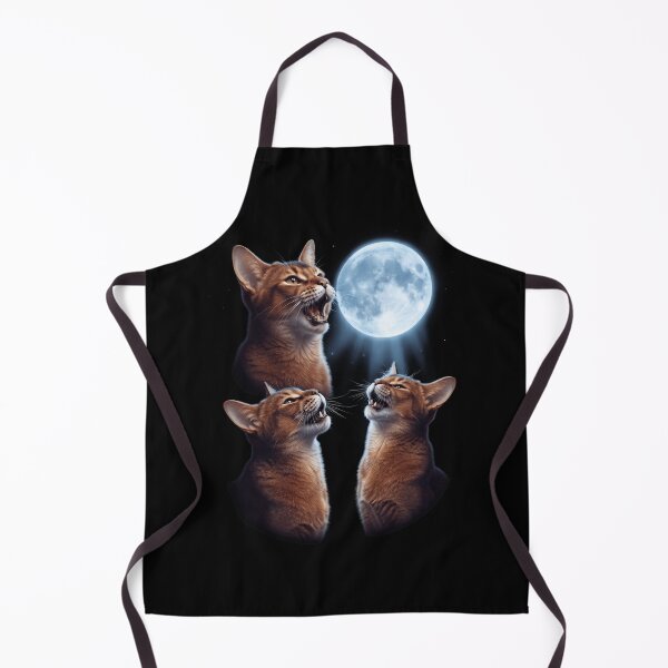 Item preview, Abyssinian Howling Moon Art Cat Kitten Lover designed and sold by dian-rody-crest.