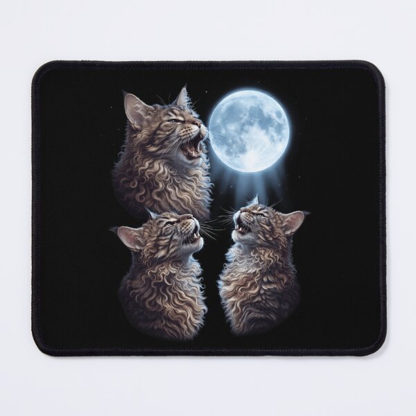 Item preview, American Bobtail Howling Moon Art Cat Kitten Lover designed and sold by dian-rody-crest.