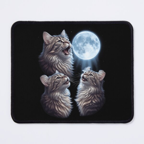 Item preview, American Curl Howling Moon Art Cat Kitten Lover designed and sold by dian-rody-crest.