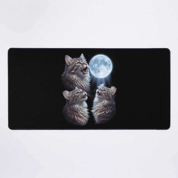 Item preview, American Curl Howling Moon Art Cat Kitten Lover designed and sold by dian-rody-crest.