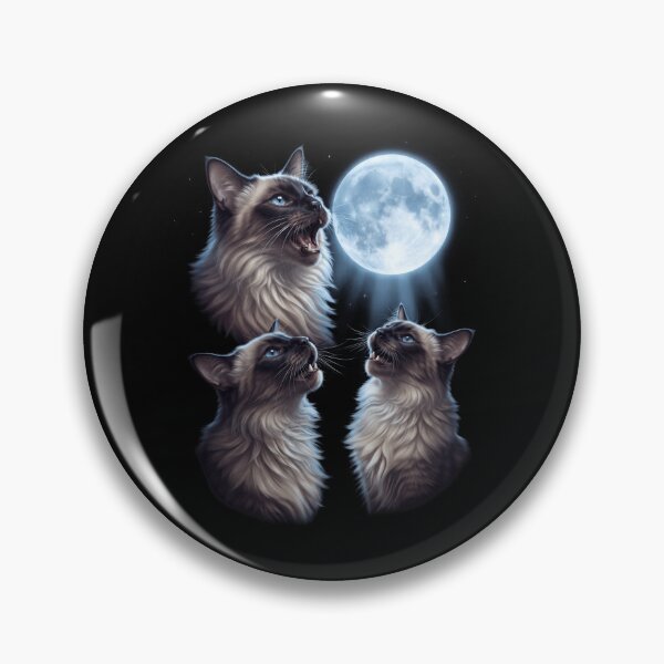 Item preview, Balinese Howling Moon Art Cat Kitten Lover designed and sold by dian-rody-crest.