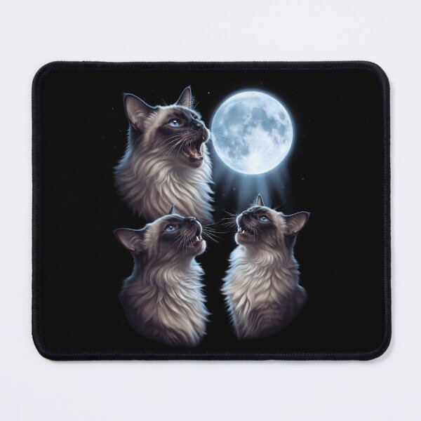 Item preview, Balinese Howling Moon Art Cat Kitten Lover designed and sold by dian-rody-crest.