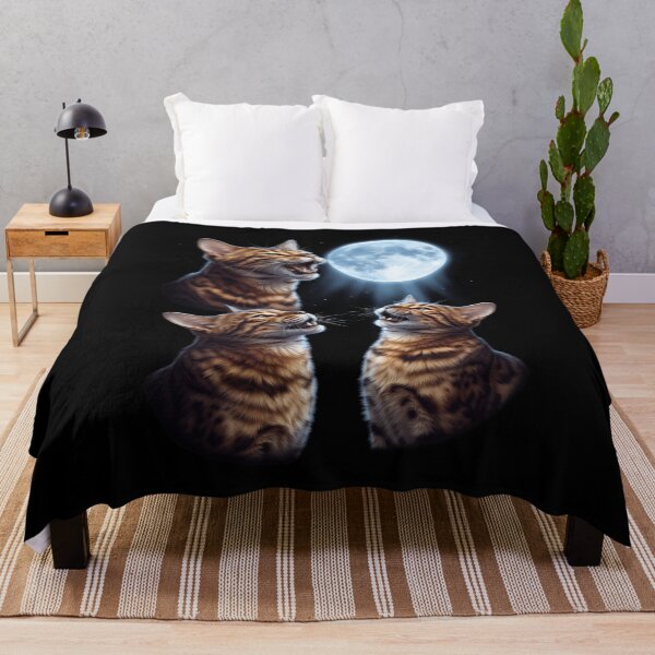 Item preview, Bengal Howling Moon Art Cat Kitten Lover designed and sold by dian-rody-crest.