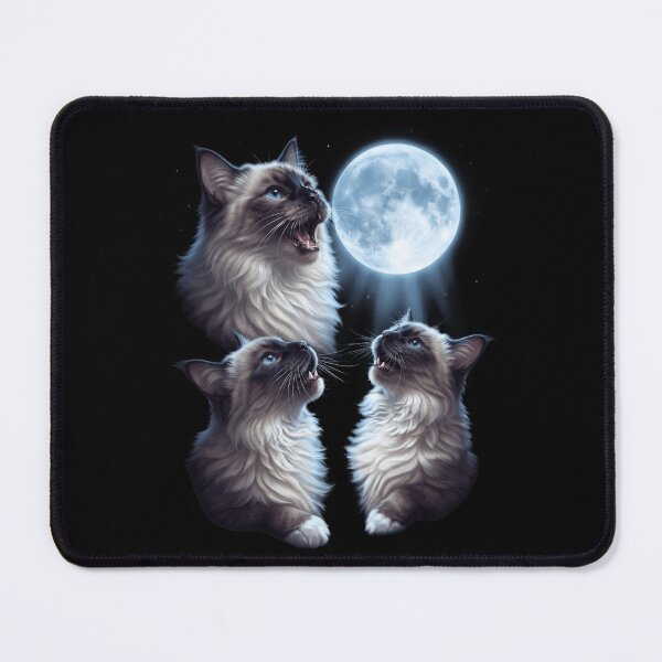 Item preview, Birman Howling Moon Art Cat Kitten Lover designed and sold by dian-rody-crest.