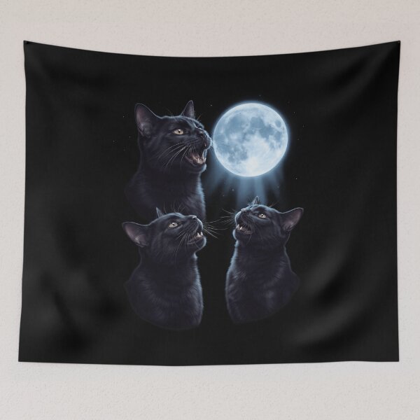 Aperçu de l'œuvre Bombay Howling Moon Art Chat Amoureux des chatons créée et vendue par dian-rody-crest.