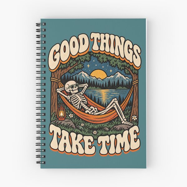 Item preview, Good Things Take Time – Retro Skeleton Hammock designed and sold by Manu785.
