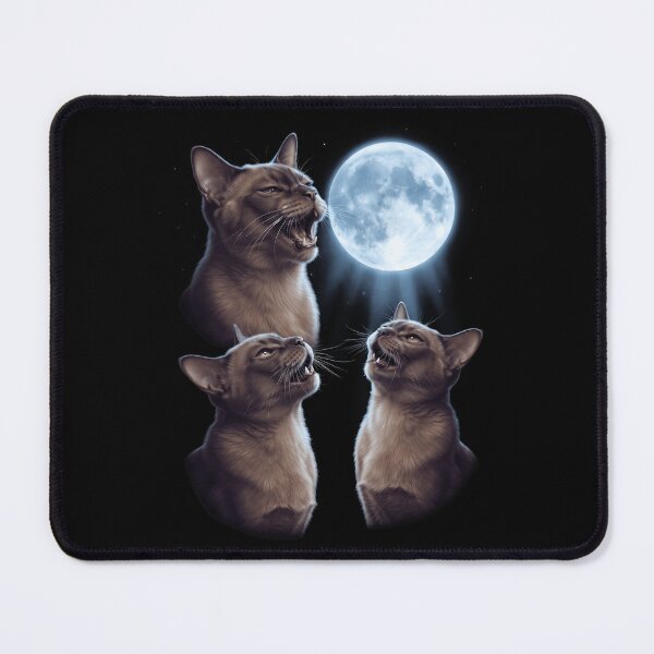 Item preview, Burmese Howling Moon Art Cat Kitten Lover designed and sold by dian-rody-crest.