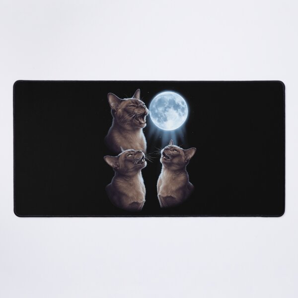 Item preview, Burmese Howling Moon Art Cat Kitten Lover designed and sold by dian-rody-crest.