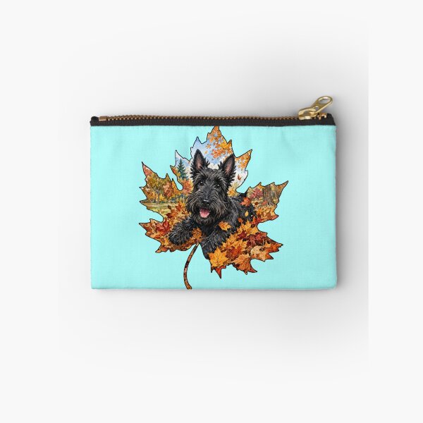 Item preview, Fall Scottish Terrier Dog Playing In Autumn Leaves designed and sold by Lion and Lamb Design.