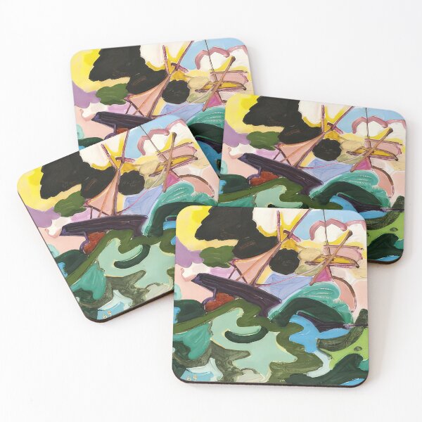 Item preview, En fuite - fauvism, tachisme designed and sold by NeonCanvasDream.