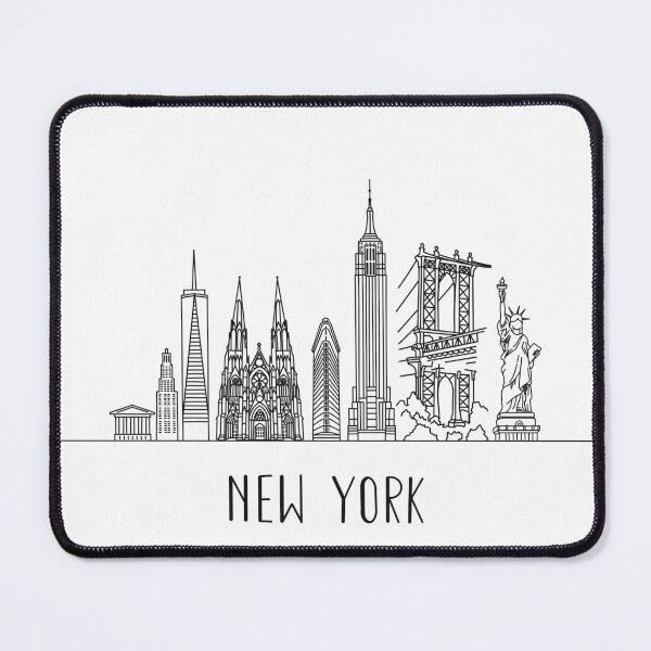 Item preview, New York City Skyline Minimal Line Art designed and sold by MinimalLine.