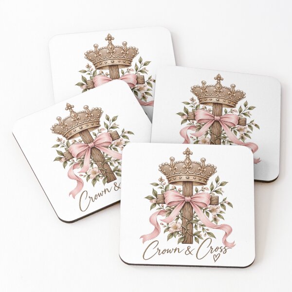 Item preview, crown and cross designs pink bow designed and sold by OCD_JESSICA.