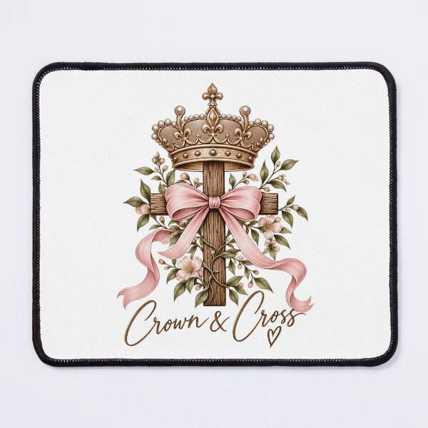Item preview, crown and cross designs pink bow designed and sold by OCD_JESSICA.