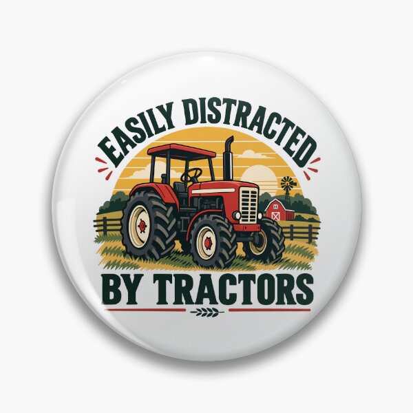 Item preview, Easily Distracted By Tractors designed and sold by gordonbwyashop.