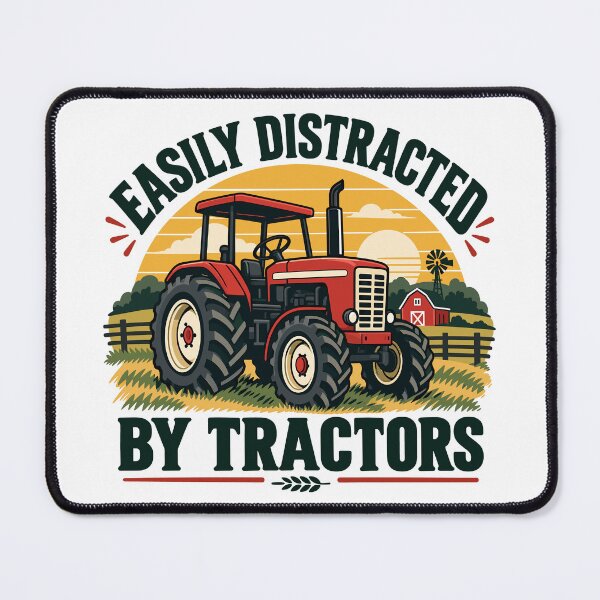 Item preview, Easily Distracted By Tractors designed and sold by gordonbwyashop.