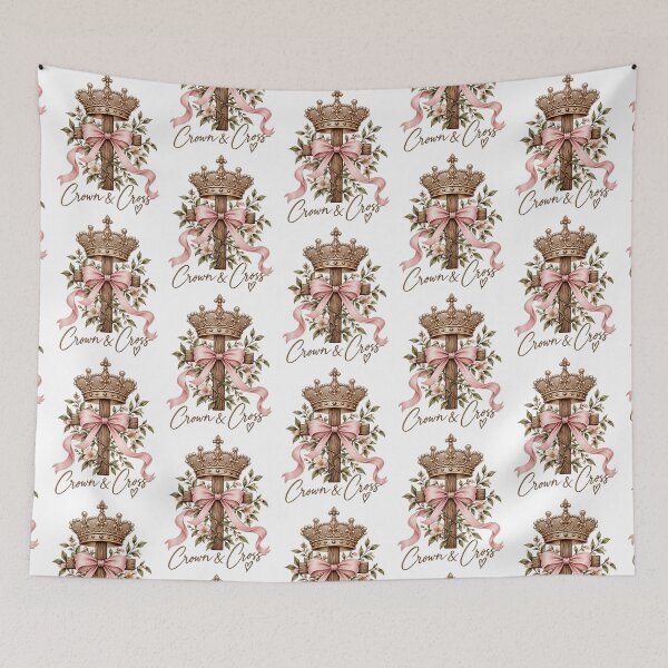 Item preview, crown and cross designs pink bow designed and sold by OCD_JESSICA.