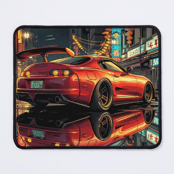 Item preview, Toyota Supra MK4 Tokyo Neon Night JDM Art designed and sold by Racing Art Store.