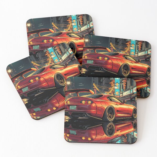 Item preview, Toyota Supra MK4 Tokyo Neon Night JDM Art designed and sold by Racing Art Store.