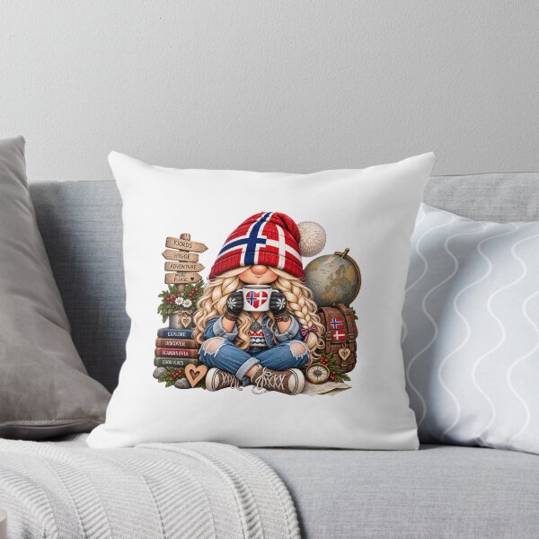 Item preview, Hygge Norweigian / Danish Traveling Gnome Girl designed and sold by hjepsen.