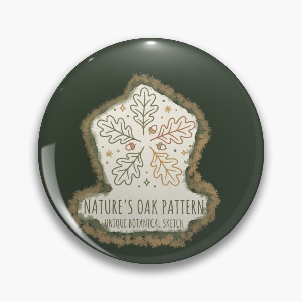 Item preview, Minimalist Oak Leaf Pattern Botanical Sketch designed and sold by Relora.