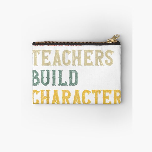 Item preview, Weird Teachers Build Character funny vintage Teacher T-Shirt for Men Women Kids designed and sold by KTY-NUSS.
