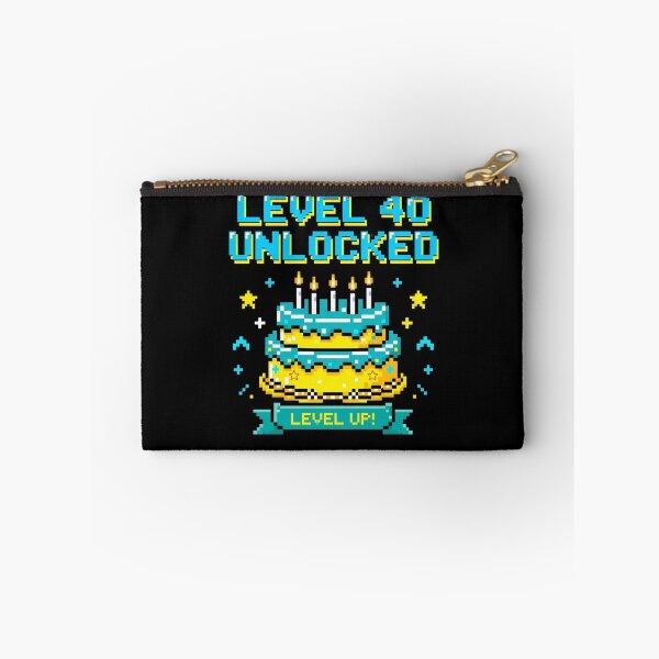 Item preview, Level 40 Unlocked -Level Up! Birthday Shirt designed and sold by GeeklyShirts.