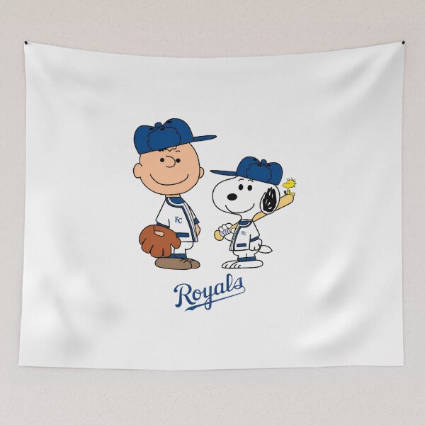 Aperçu de l'œuvre Charlie Brown Snoopy Royals Baseball créée et vendue par BoldeetArtistry.