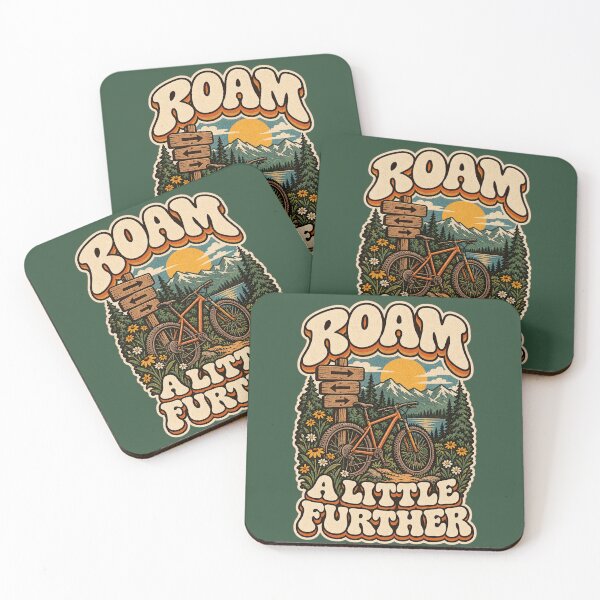 Item preview, Roam A Little Further – Retro Mountain Bike Adventure designed and sold by Manu785.