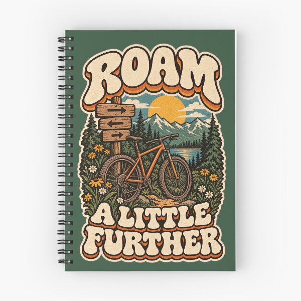 Item preview, Roam A Little Further – Retro Mountain Bike Adventure designed and sold by Manu785.