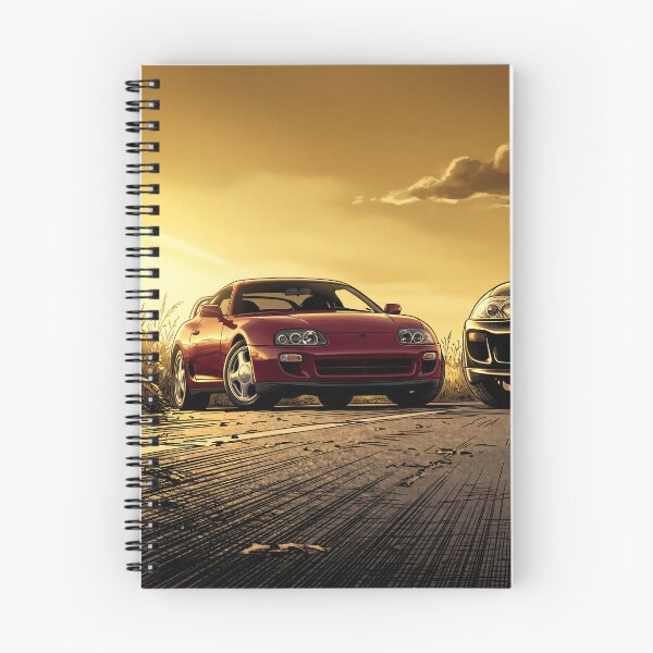Item preview, Toyota Supra MK4 Twin JDM Car Golden Hour Art designed and sold by Racing Art Store.