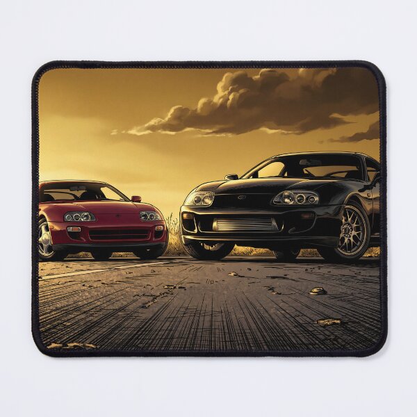 Item preview, Toyota Supra MK4 Twin JDM Car Golden Hour Art designed and sold by Racing Art Store.