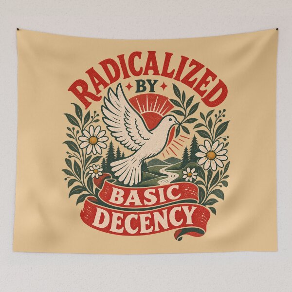 Item preview, Radicalized By Basic Decency – Vintage Peace Dove designed and sold by Eddiepublic.