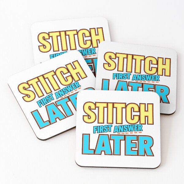 Item preview, Stitch First Answer Later designed and sold by aihrgdesign.