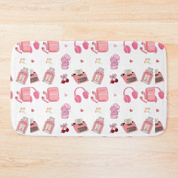 Item preview, Cute Pink Aesthetic Sticker  and pattern Sheet Set – Macarons, Headphones & Vintage Typewriter   designed and sold by Manyart13031992.